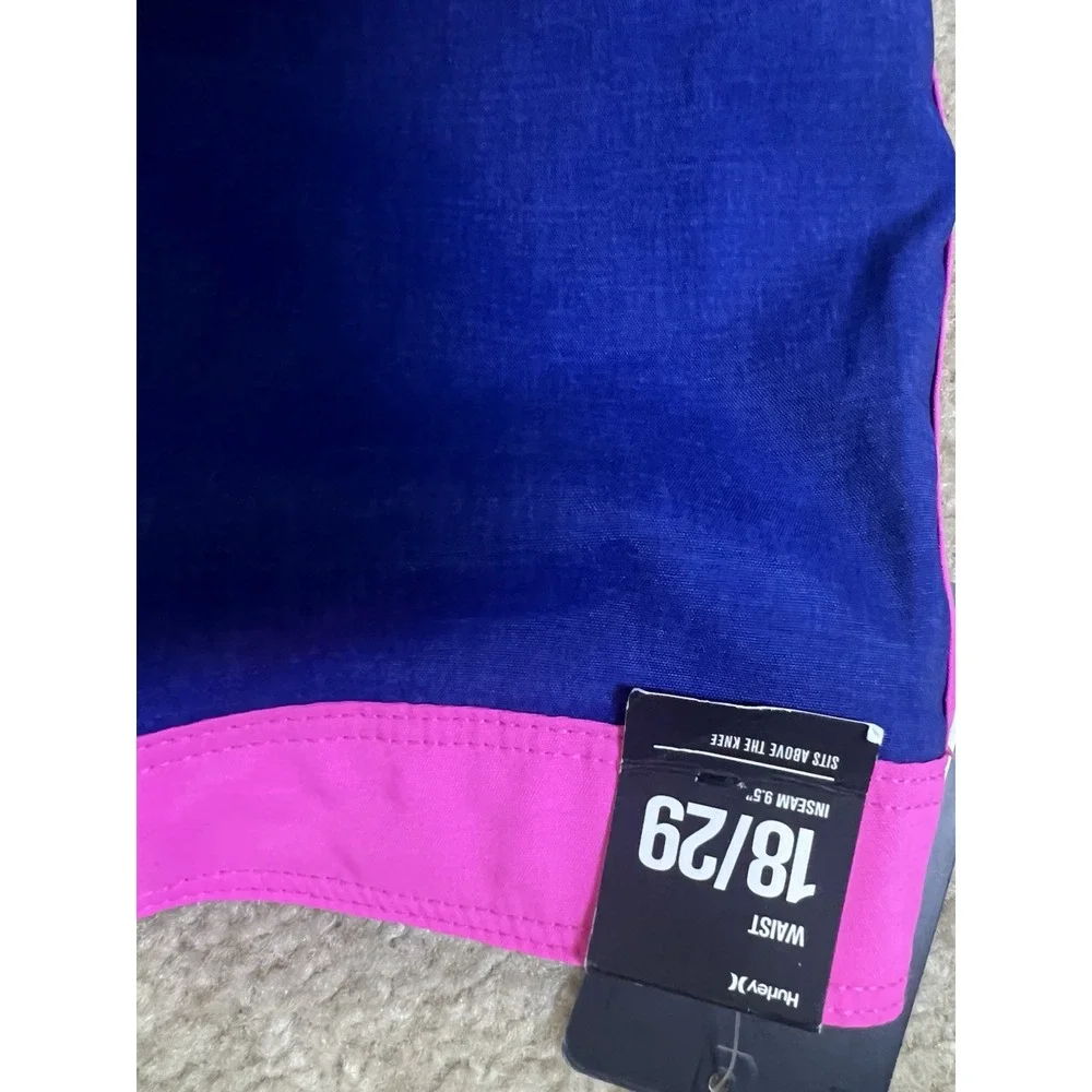 New Hurley Board Shorts Neon Stretch 18/29 9.5‎ Inseam